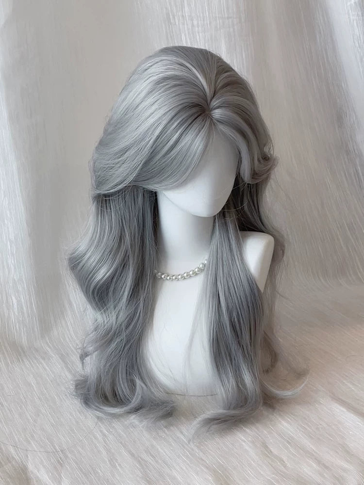 Kunkun Fish silver grey long curly wig - view 5