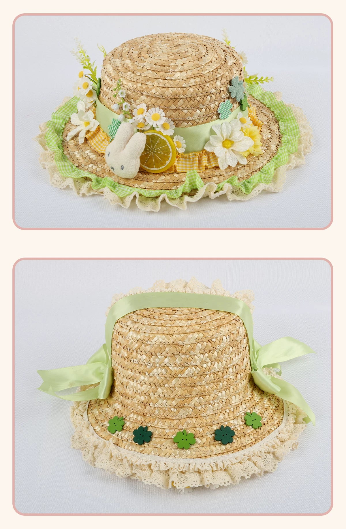 Stardust Rose - Pastoral Spring - Headwear with lace trim