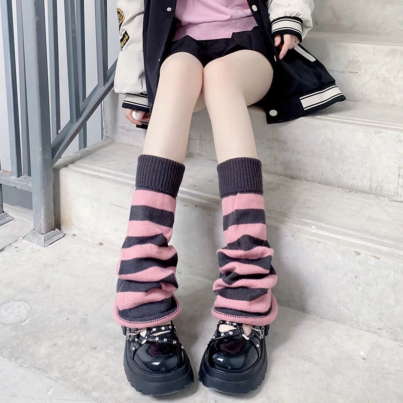 Floral Milk Cat - Y2K Subculture - Flared Leg Warmers in Knit, Lace and Sheer Styles