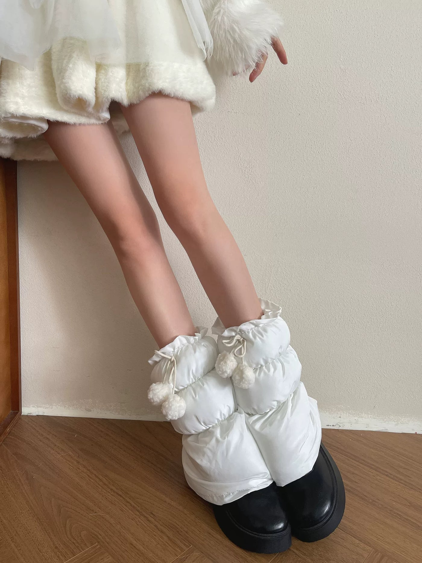 Sock Noble - Winter Pom Pom - Sock Covers with Plush Pom-Pom Ties