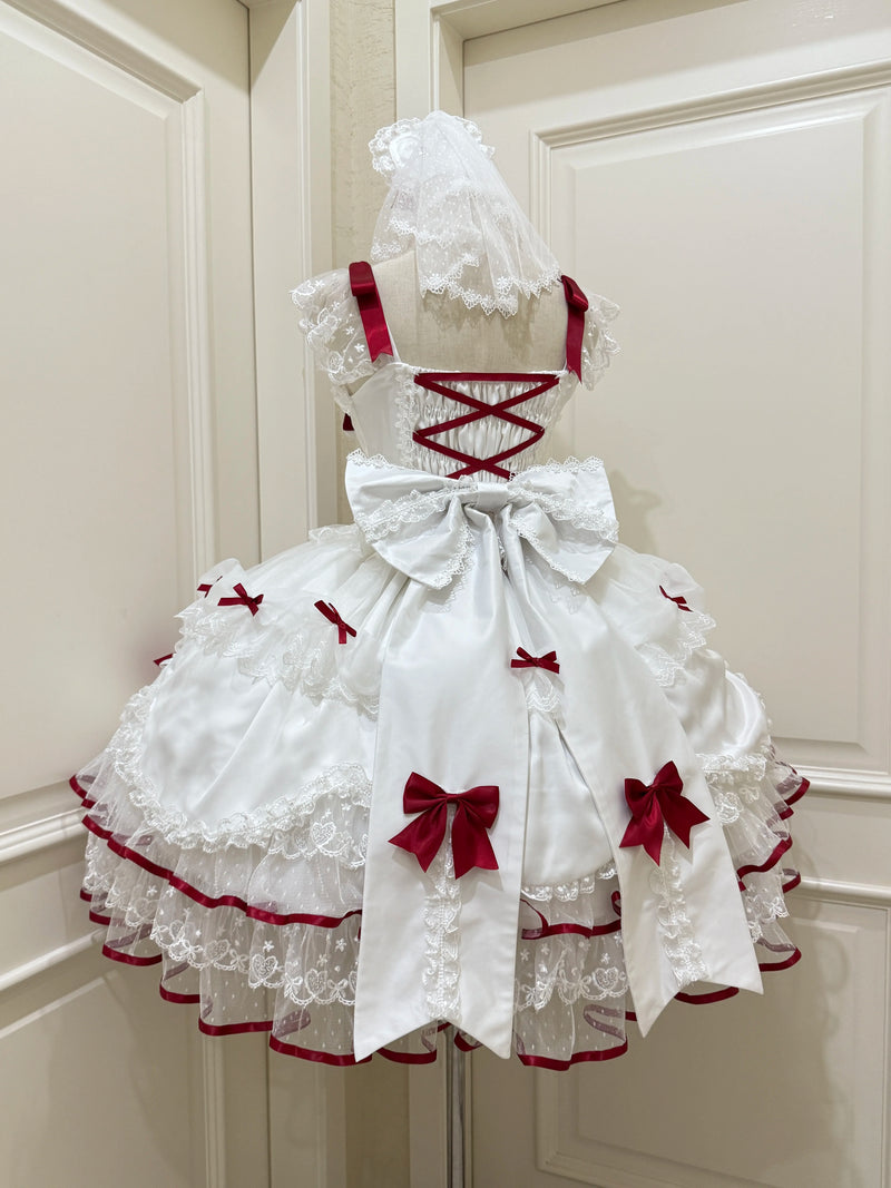 White Sugar Girl - Velvet Sweetheart - Sweet Lolita JSK dress