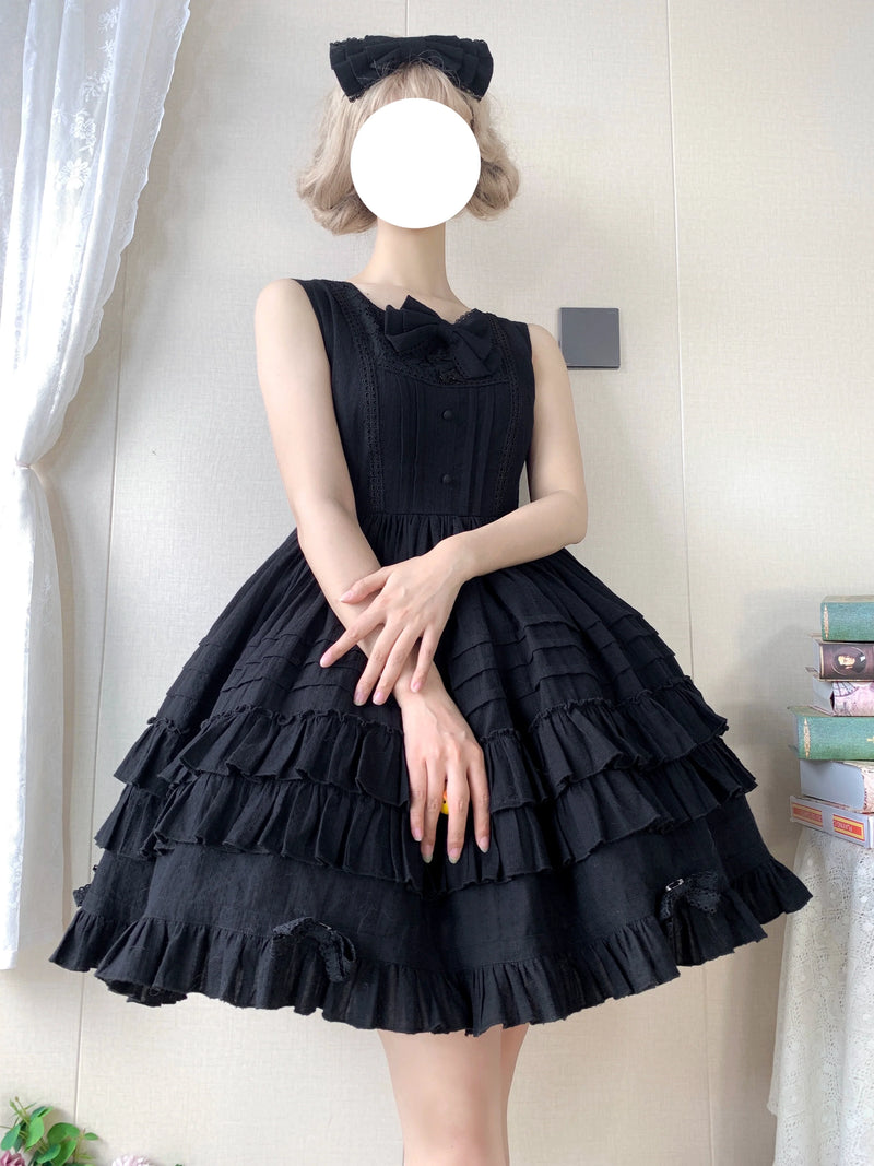 Strawberry Witch - Elegant Lolita Jumper Dress Solid - Color JSK JSK Dress