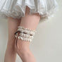 Apricot + mocha ribbon / One Size