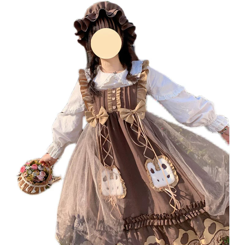 Yueele - Cocoa Bunny Sailor - Plus-Size Lolita Outfit Set - detail view 5