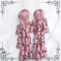 Sinwavy - Mille-Feuille - pink layered Roman curl wig - Sweet pink - ponytails only, one pair