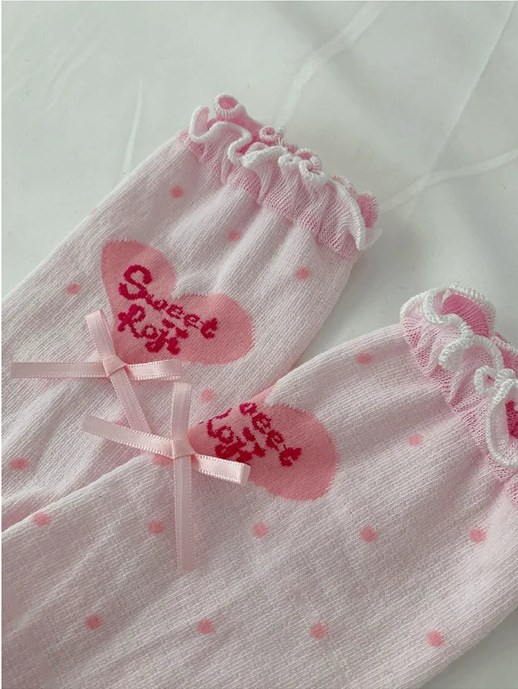 Roji Roji - Sweet Lolita Socks Cute Lolita - Short Socks With Polka Dot Socks