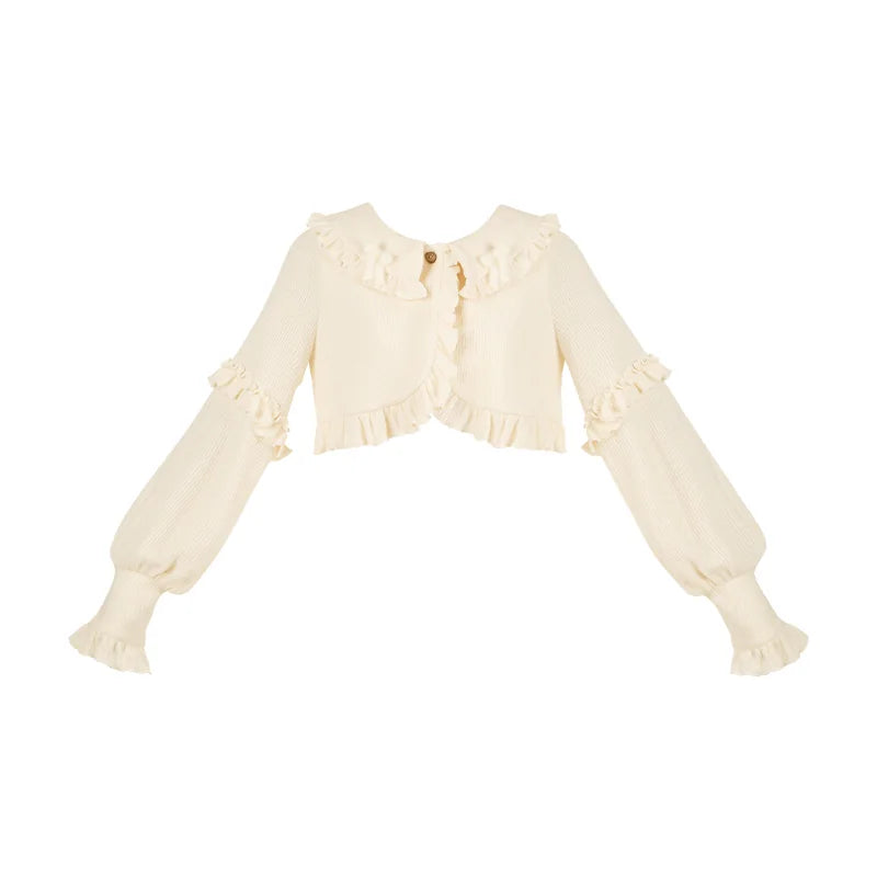 With PUJI - Pine Cone - Lolita Cardigan, Knit Texture detail view 11