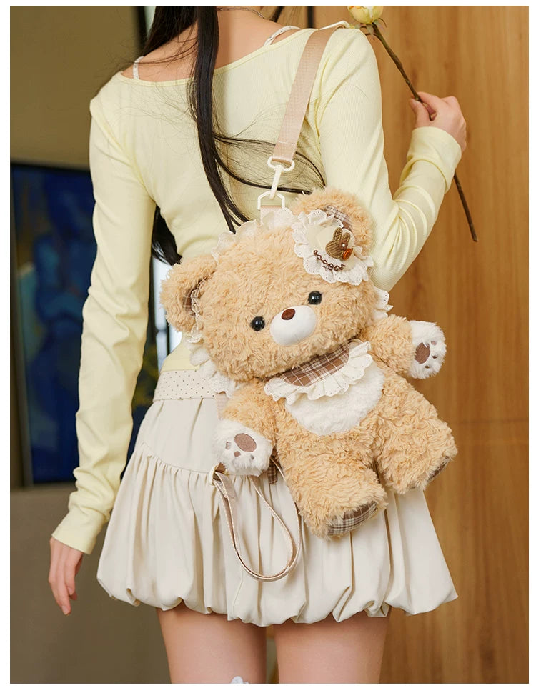 LambGuli - Little Bear Guli - Plush Bear and Rabbit Bags