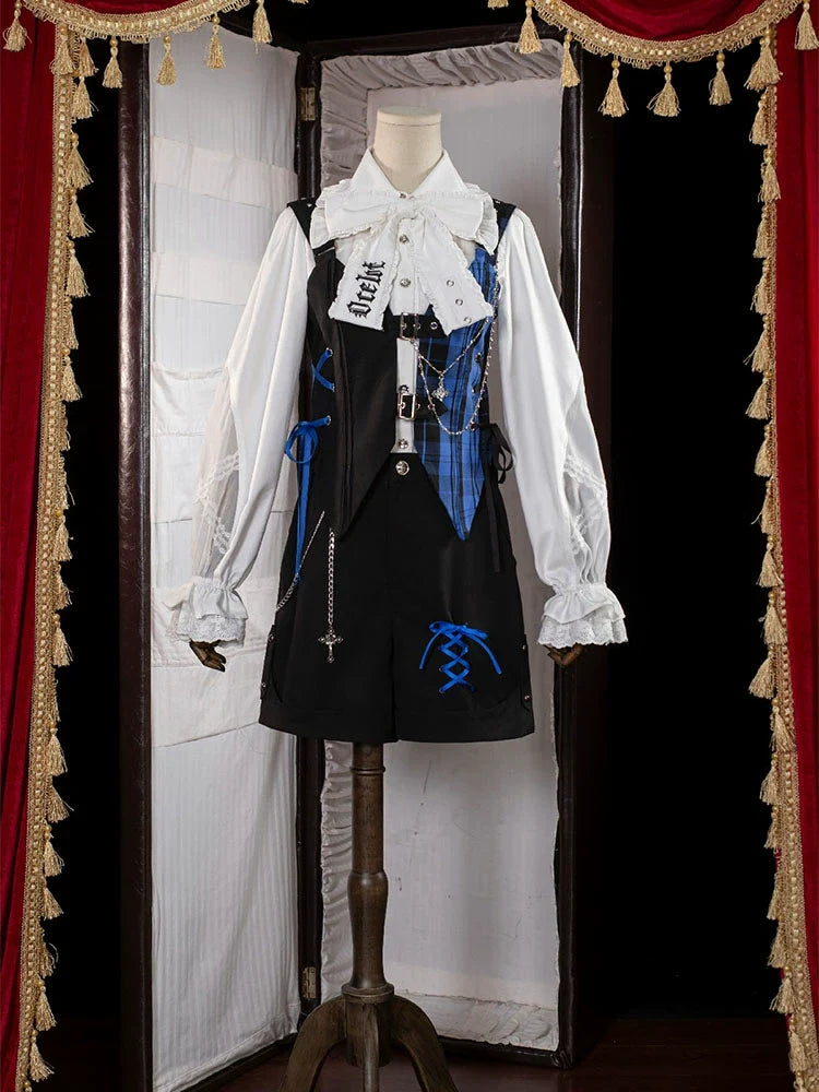 OCELOT - Kalila - Punk Lolita Dress Set Plaid Shorts Set