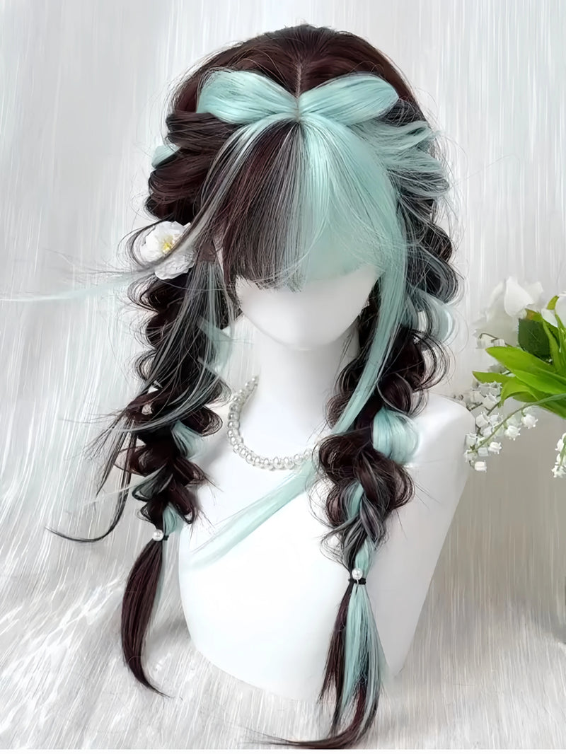 Kunkun Fish green-highlight straight wig - view 4