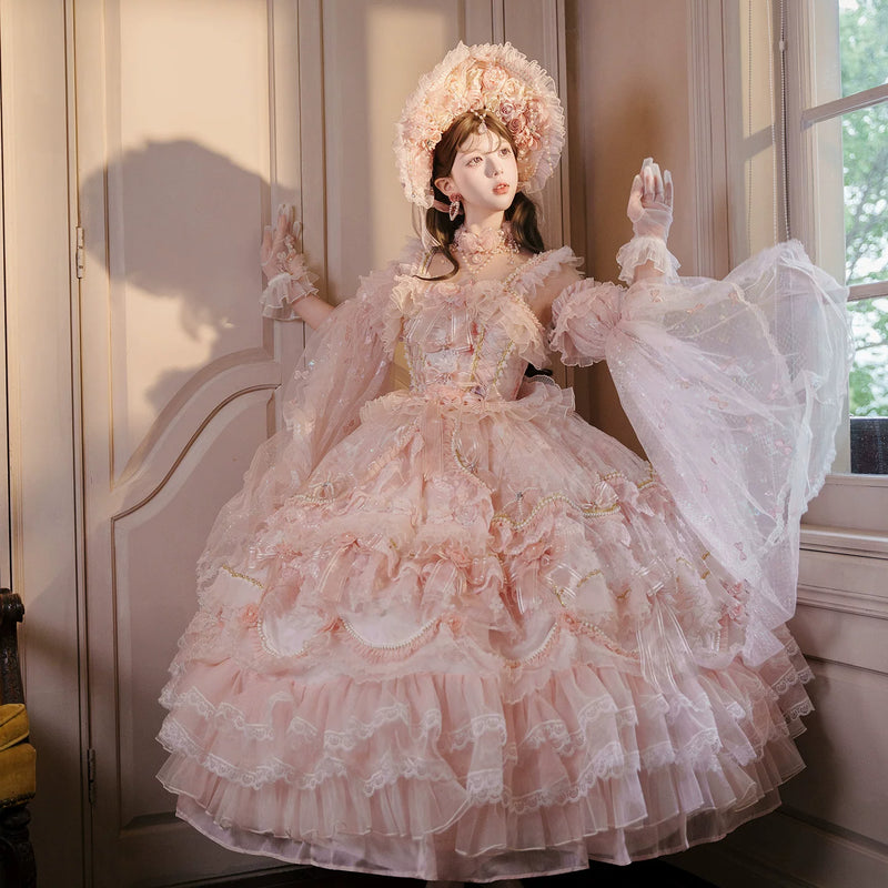 Cat Fairy - Princess on the Run - Misty Pink Lolita JSK