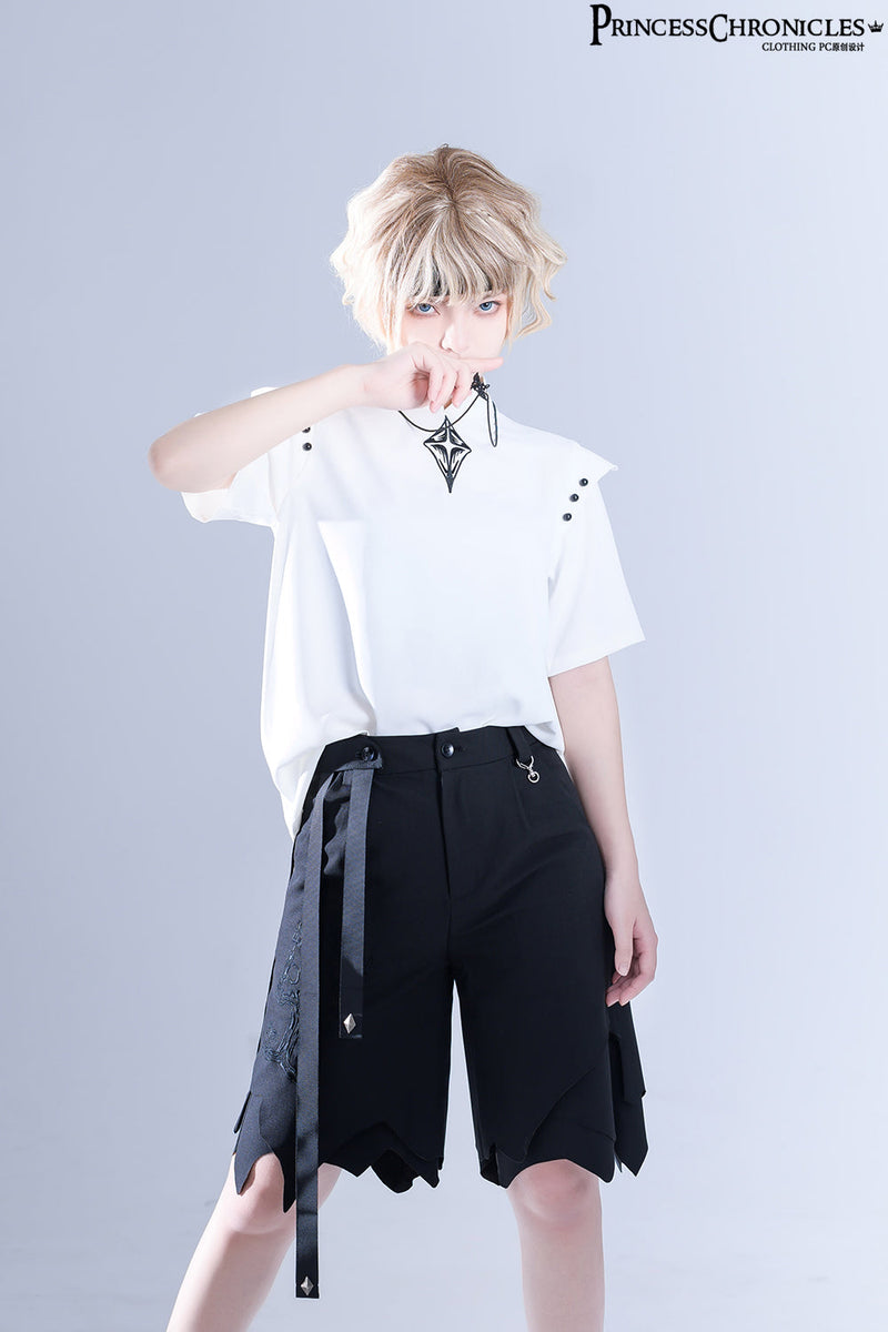 Princess Chronicles - Embroidered White Ouji Lolita Shirt - Innerwear