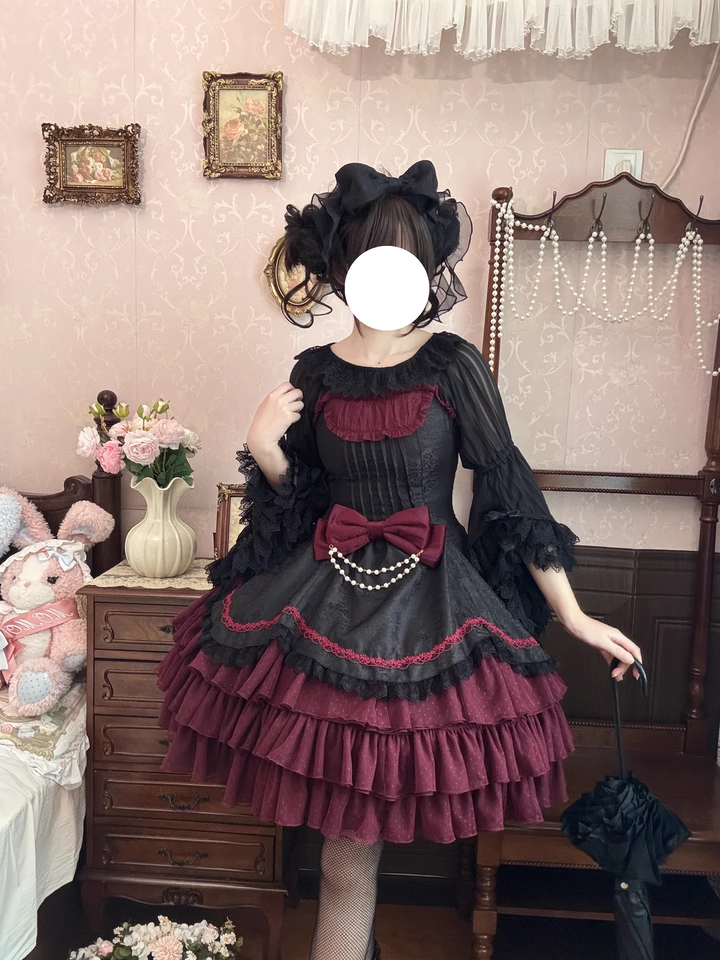 Infanta - Pearl Box - Classic Lolita JSK, Bustle Back Hem