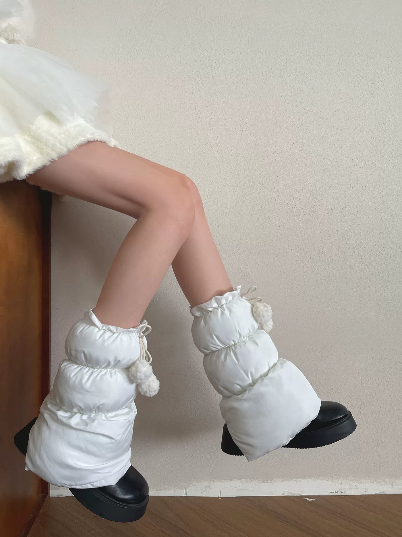 Sock Noble - Winter Pom Pom - Sock Covers with Plush Pom-Pom Ties