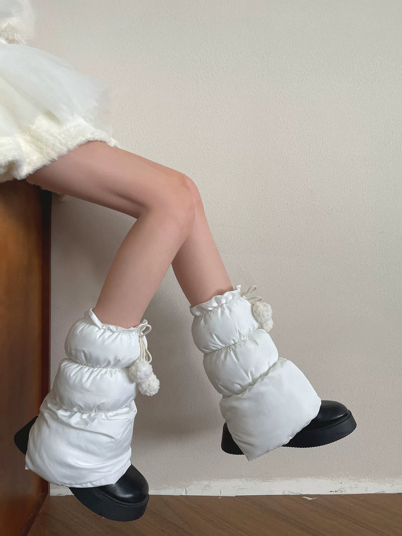 Sock Noble - Winter Pom Pom - Sock Covers with Plush Pom-Pom Ties