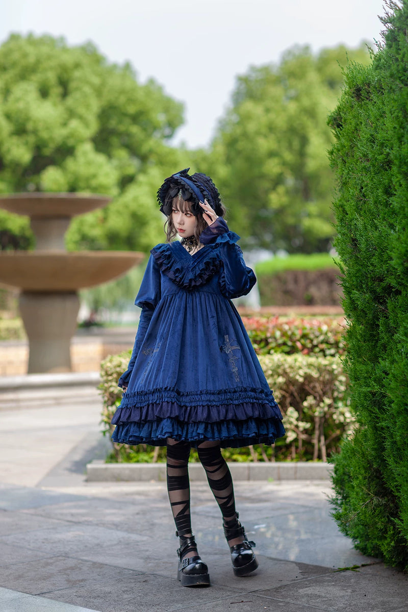 Infanta - Holy Fruit Manor - Embroidered Flannel OP