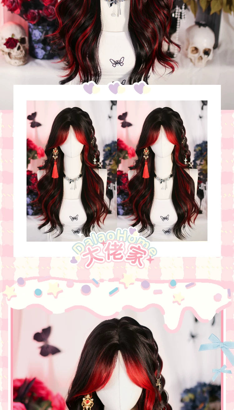 Dalao Home Yuyan black and red highlighted wig - additional view 3
