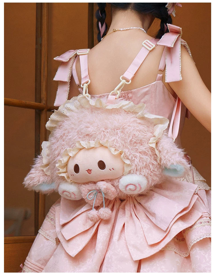 LambGuli - Big-Face Character Collection - Plush Character Bags and Backpacks with Large Face Motifs