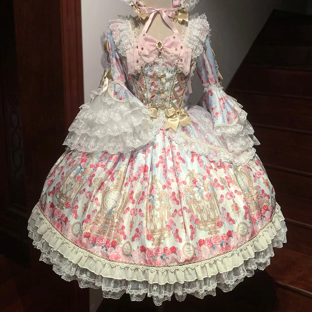 White Sugar Girl - Rose Garden Sequence - Sweet Lolita long sleeve