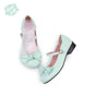 Macaron vert talon bas / 34