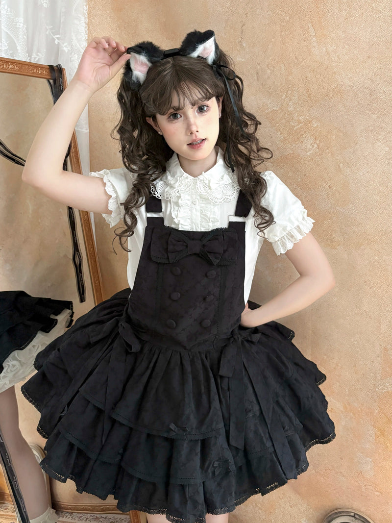 White Tea Story - Mianmian Ice - Three-tier 100% cotton lolita jumper