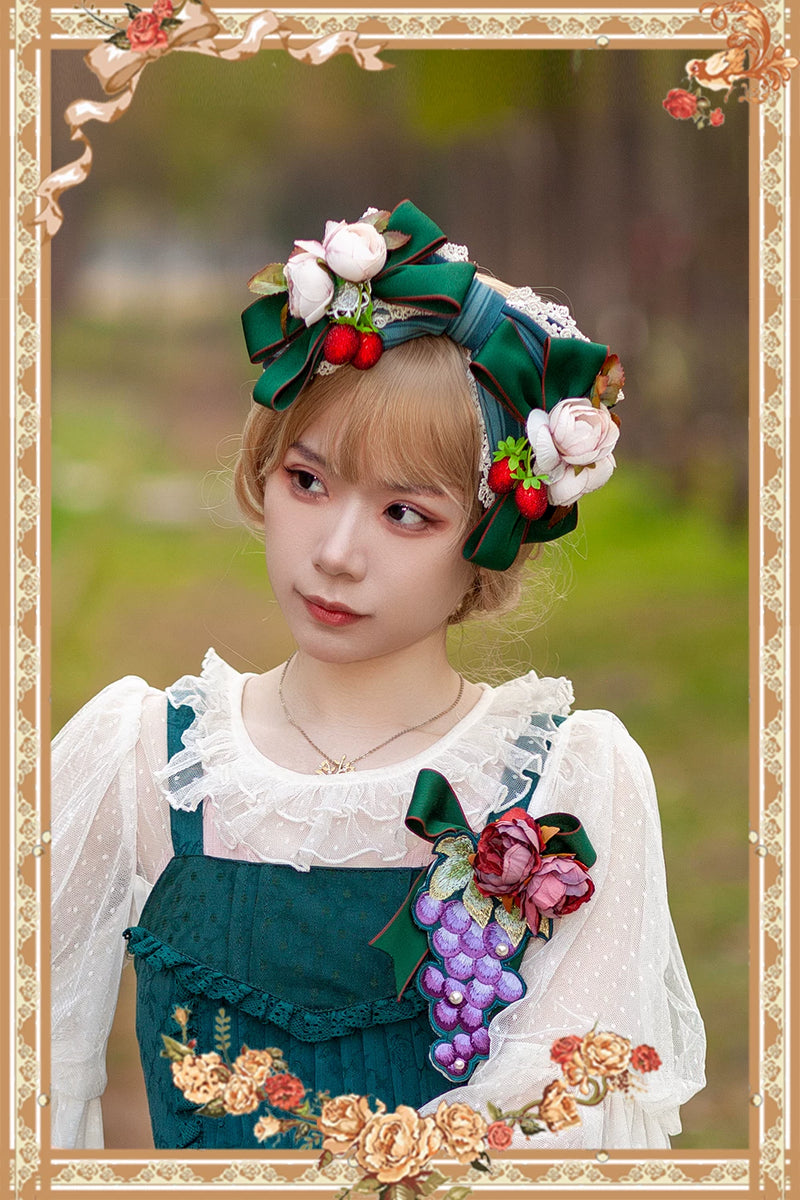 Infanta - Grape Manor - Embroidered Cotton Jacquard JSK