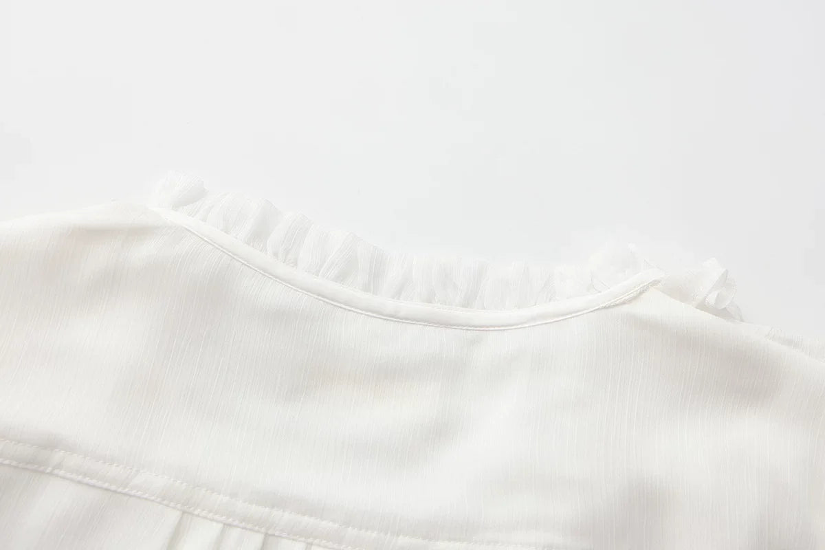 Immortal Thorn - Eternal Treasure Voyage - Ouji Lolita Chiffon Blouse with Ruffles
