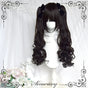 Natural black – short wig + ponytails set