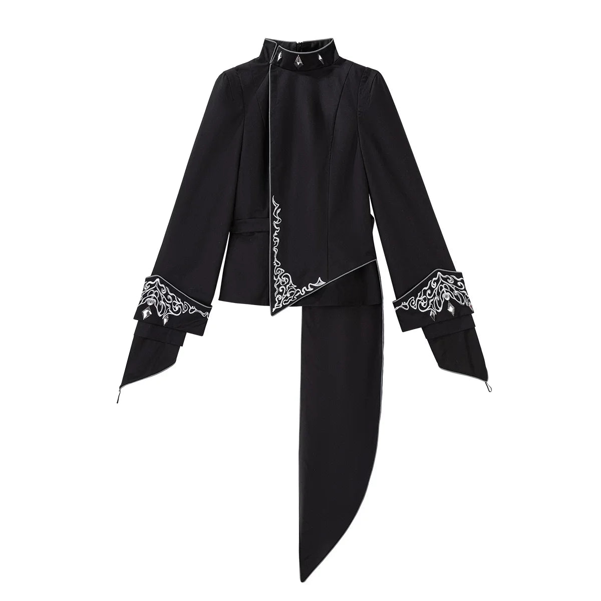Your Princess - Oathbound Sword - Embroidery Ouji Lolita Set, High-Low Hem Coat