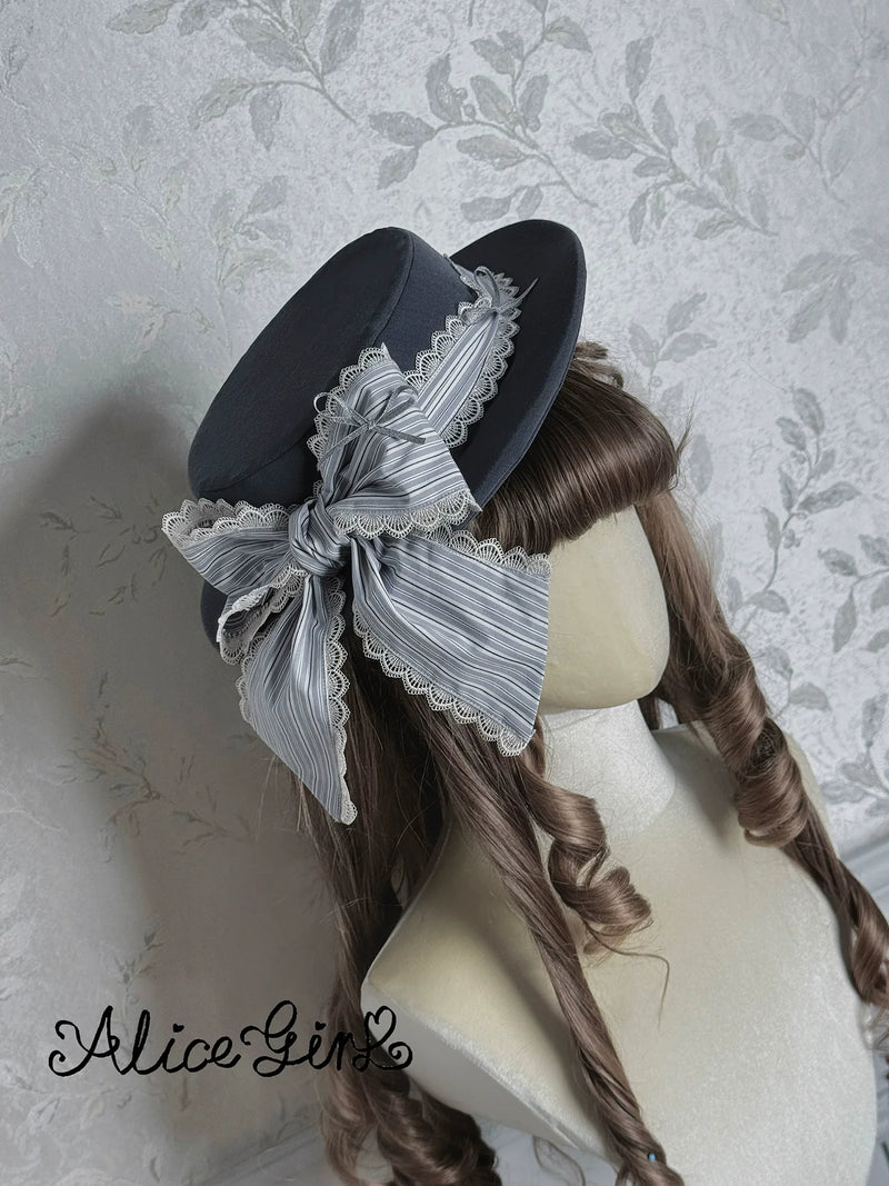 Alice Girl - Duke of Victoria - Classic Lolita Top Hat & Brooch