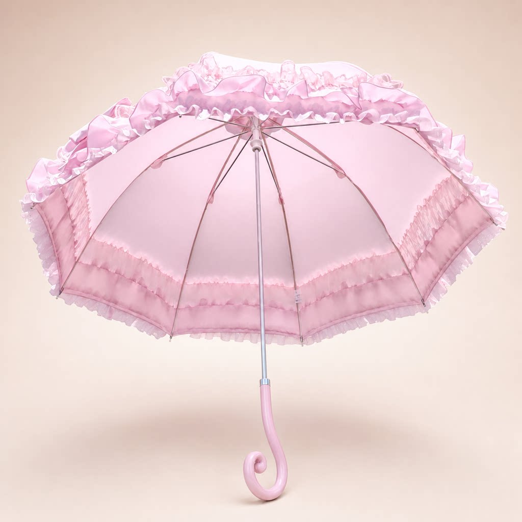 Independent Brand - Ruffle and Birdcage - Multi-Style Umbrellas with Lace Trims