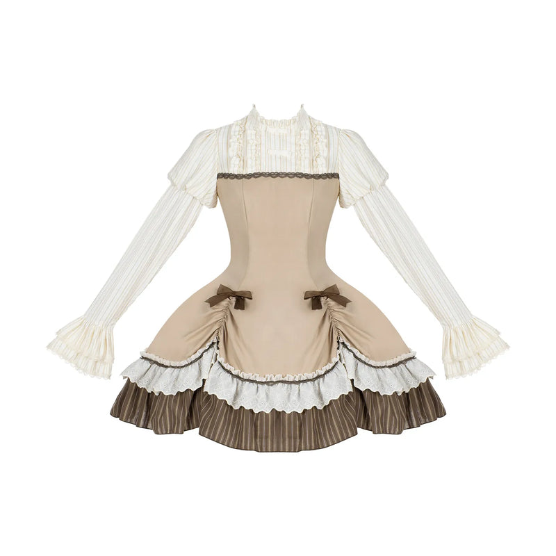 With PUJI - The Doctrine of Truth - Preppy Lolita OP Dress detail view 10