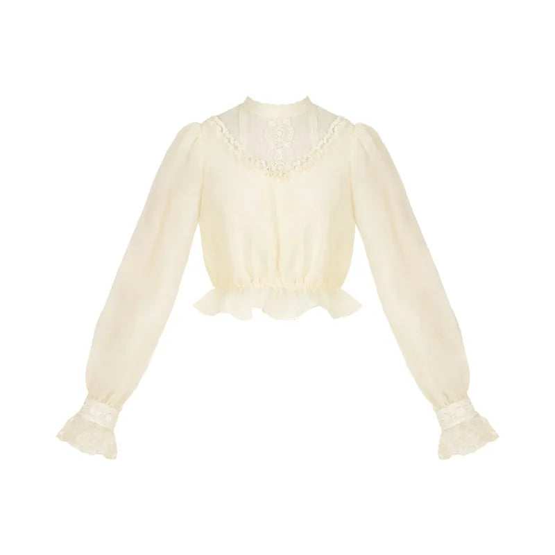 With PUJI - Love Poem - Classic Lolita Shawl 3-Color Versatile Spring Innerwear detail view 8