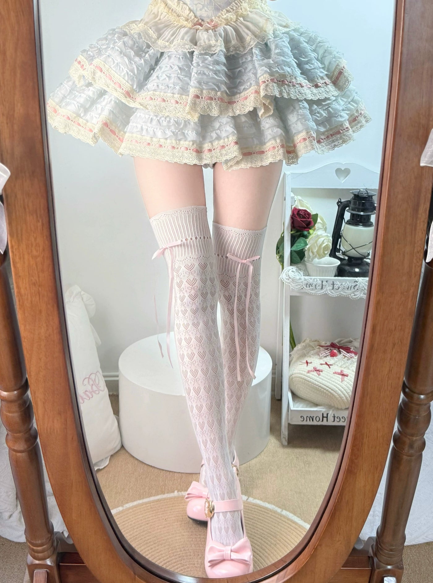 Fantasy Doll - Heart Ribbon - Over-the-Knee Socks with Bow Details