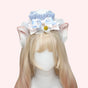 Mini top hat hair clip + cat-ear pair clip