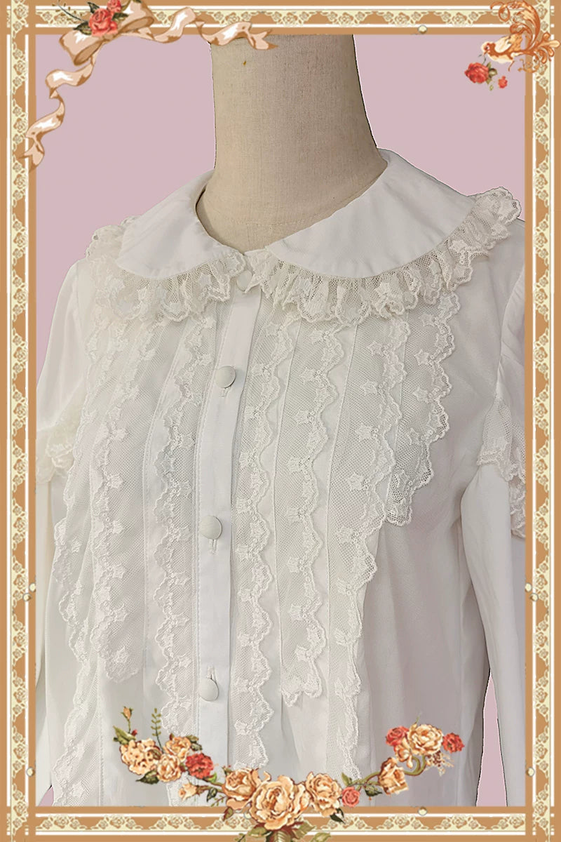 Infanta - Starfield - Long-Sleeve Chiffon Blouse