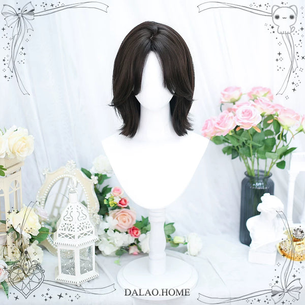 Dalao Home Bitter Wine short black tea wig - view 1