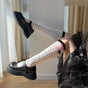 calf socks / black
