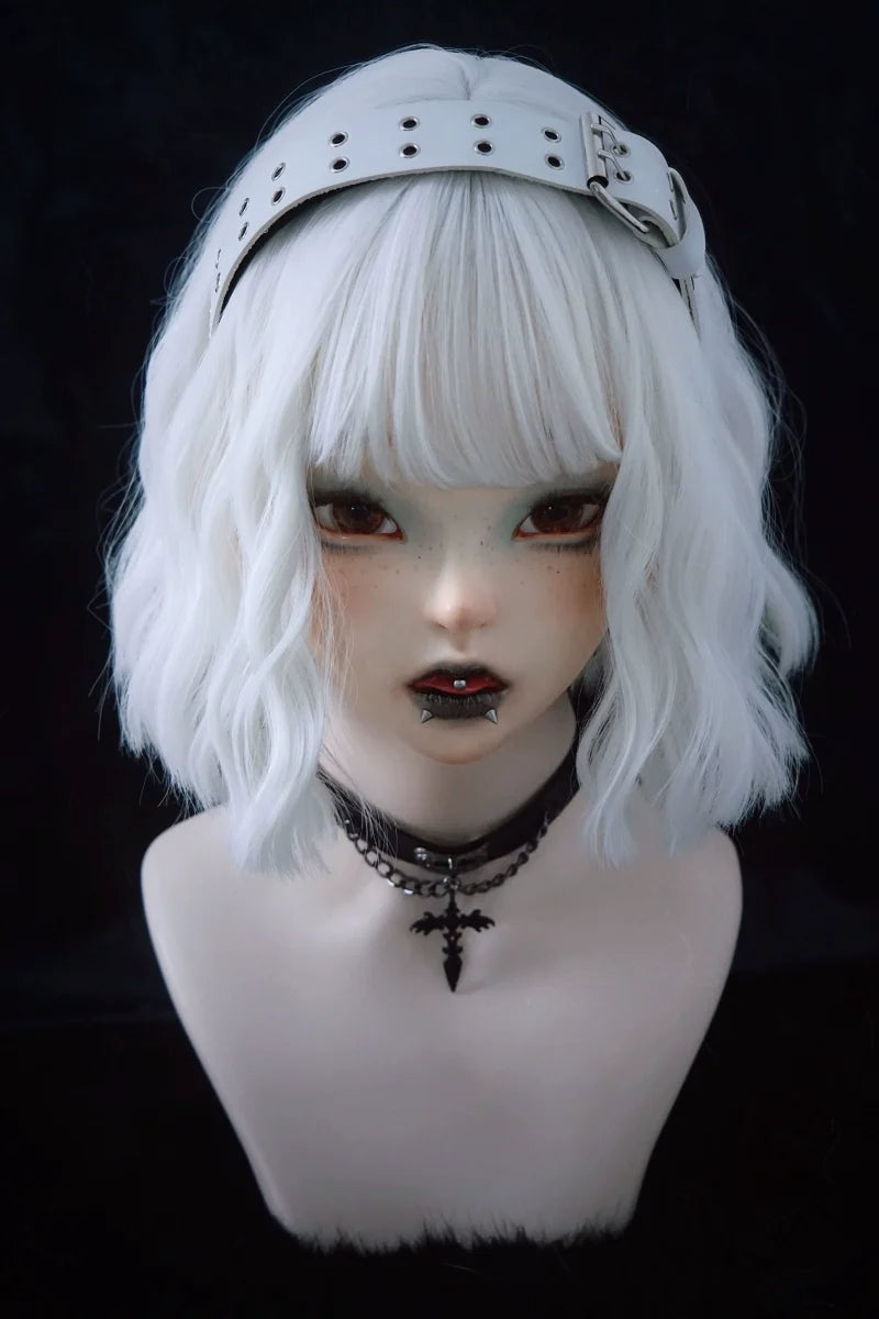 Strange Sugar - Gothic Lolita KC Faux Leather Punk - Lolita Hair Accessories Headwear