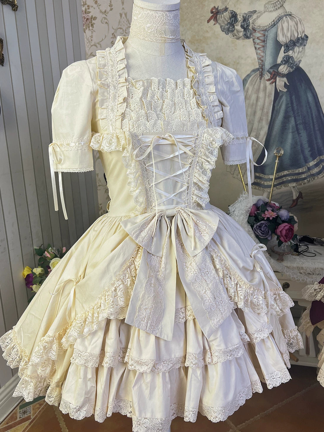 LACE GARDEN - Miss Rila - OP Dress with Hime Sleeves
