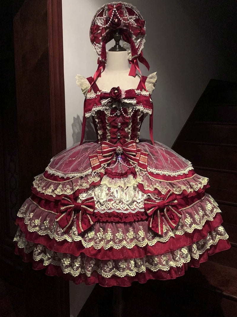 Hanguliang Gem Crown Layered JSK Dress