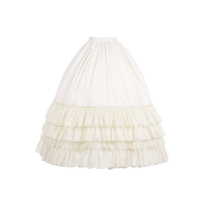 With PUJI - Nanke - Edwardian Collar Classic Lolita OP Dress Outfit (L M S) 41366:693256