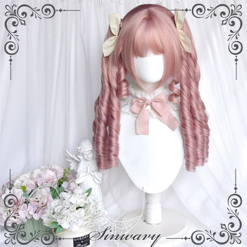 Sinwavy - Sweet Lolita Wig - Detachable Roman Curl Ponytail Wig