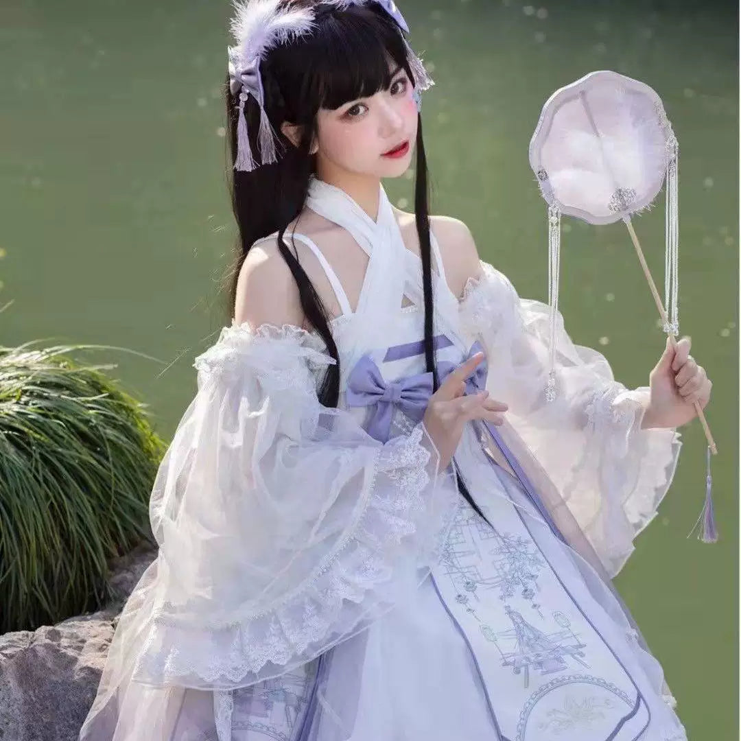Sweetheart Dream Machine - Unicorn Pharmacist Chapter - Chinese-Inspired JSK with a Printed Front Panel