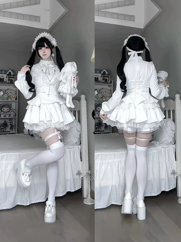 With PUJI - Doki! - Sweet Lolita OP Dress, Pockets detail view 4