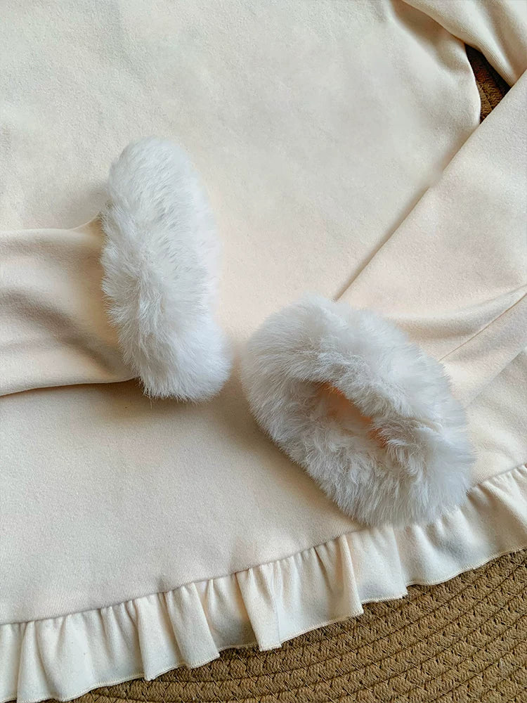 With PUJI - Bai Qiao - Lolita Top, Knit Texture detail view 4