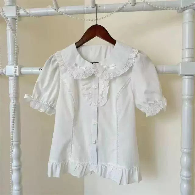 Sweetheart Dream Machine - Summer Doll - Blouse with a lace collar