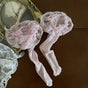 Pink lace socks, one pair / One Size