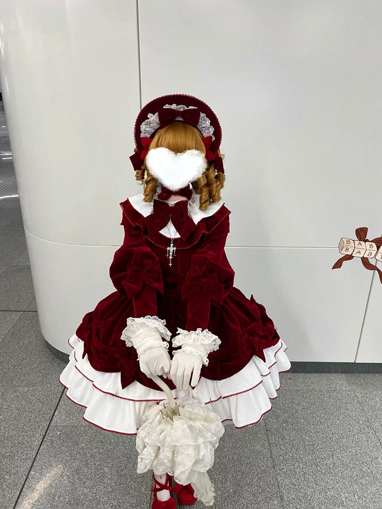 Velvet Doll Tiered Lolita Dress — additional product view
