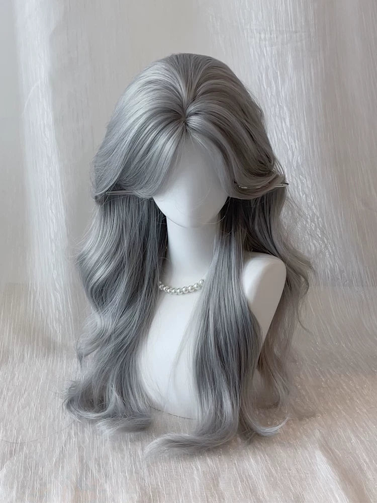 Kunkun Fish silver grey long curly wig - view 4